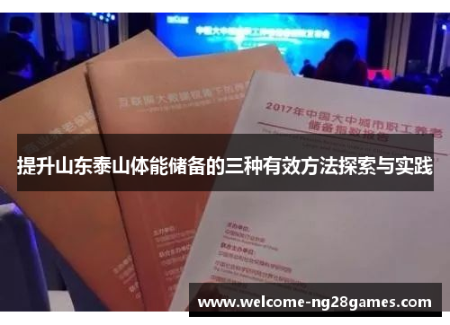 提升山东泰山体能储备的三种有效方法探索与实践